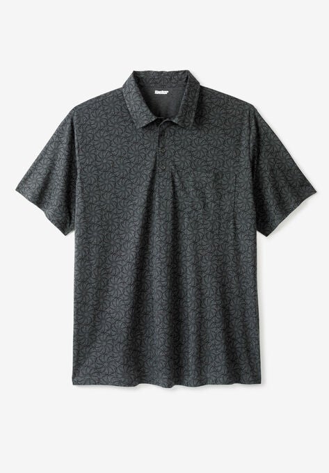 Lightweight Pocket Golf Polo Shirt, HEATHER CHARCOAL MEDALLION, hi-res image number null