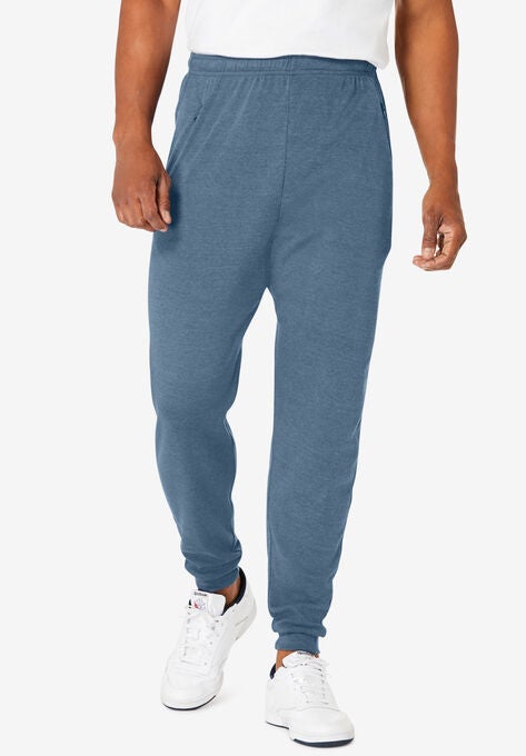 Jersey Jogger Pants, HEATHER SLATE BLUE, hi-res image number null