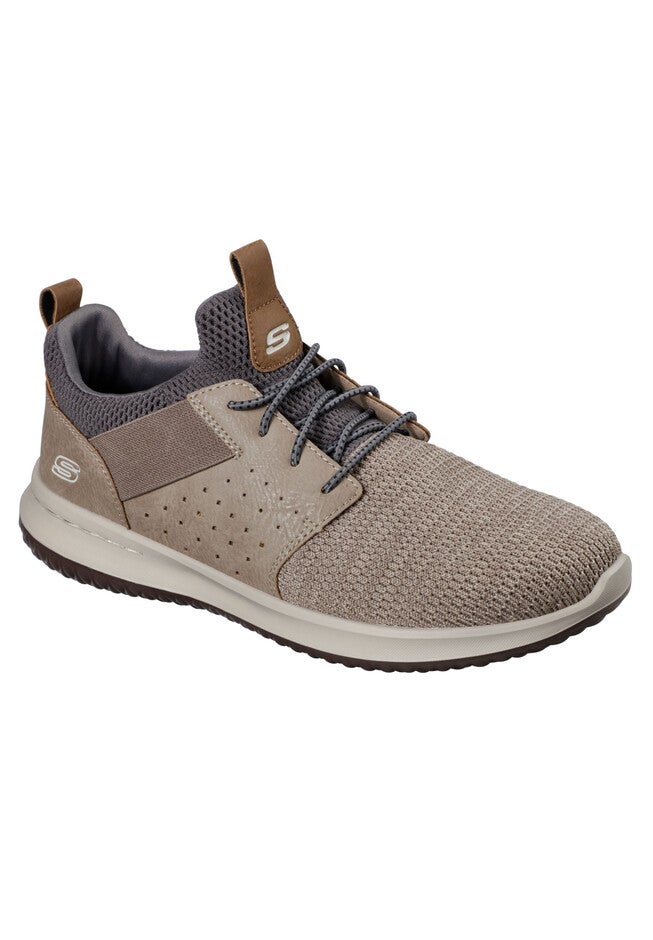 Skechers® Delson-Camben Lightweight Slip-On Shoes, TAUPE, hi-res image number null