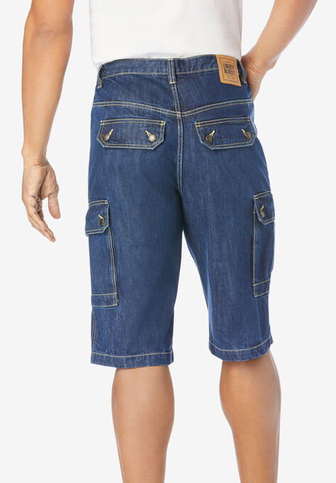 Liberty Blues™ Denim Cargo Shorts, , on-hover image number null