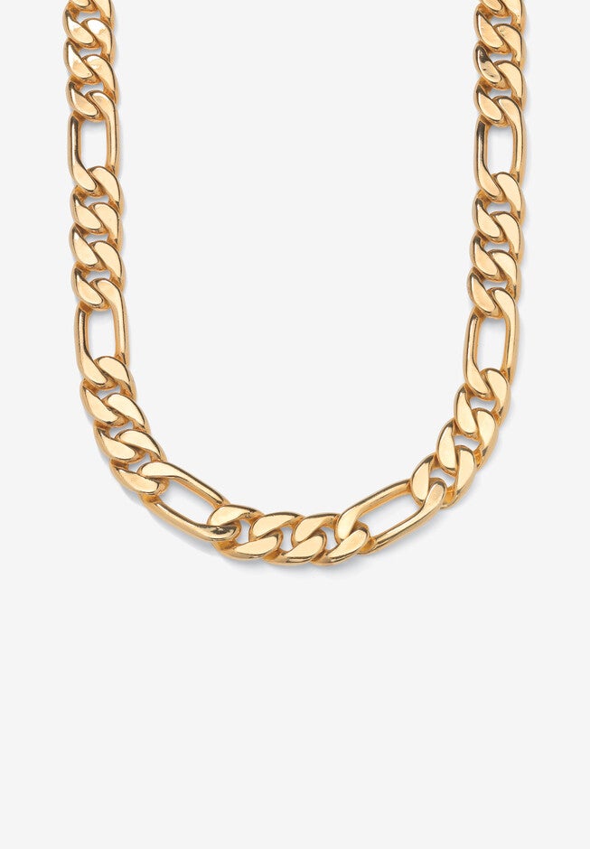 Figaro-Link Necklace 24 inches, GOLD, hi-res image number 0