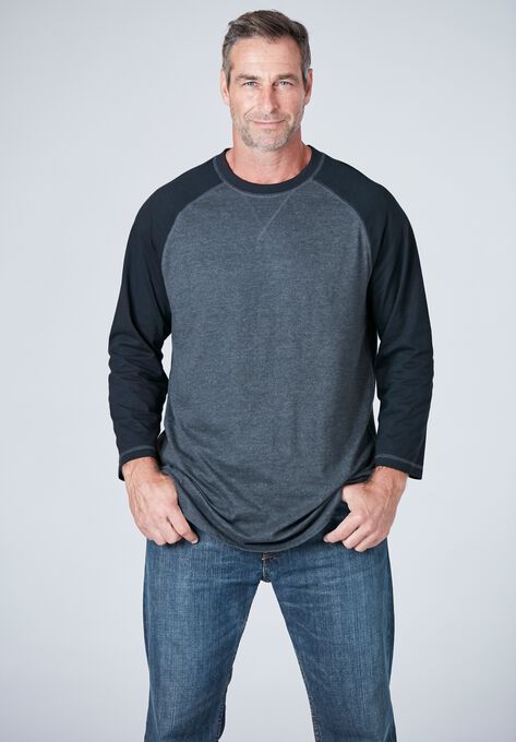 Crewneck Raglan Tee by Liberty Blues®, , alternate image number null