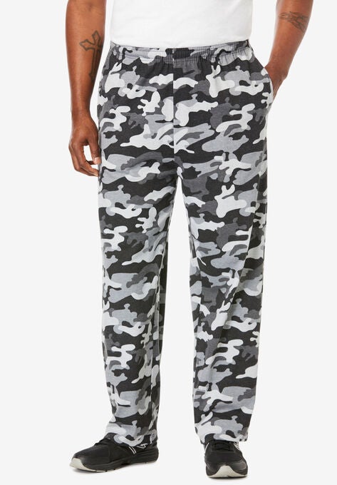 Lightweight Jersey Sweatpants, HEATHER CHARCOAL CAMO, hi-res image number null