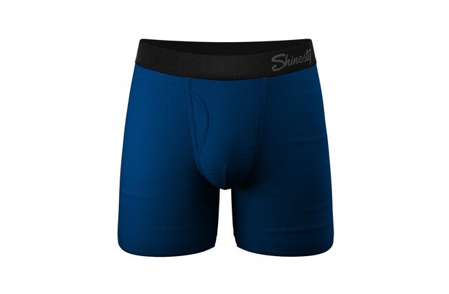The Big Blue | Navy Ball Hammock® Pouch Underwear With Fly, BLUE, hi-res image number 0