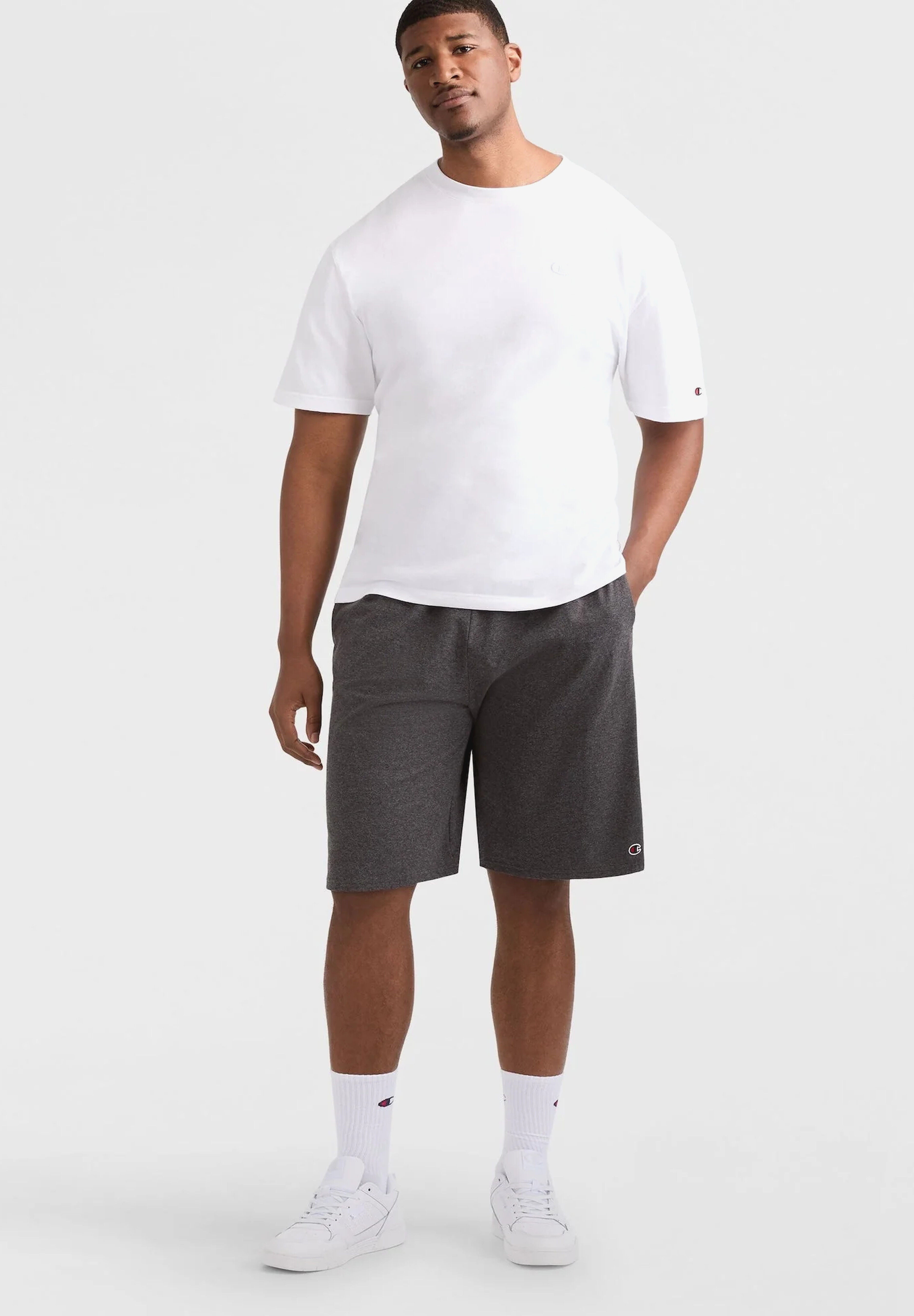 Champion&reg; 9 inches Lightweight Lounge Shorts, GRANITE HEATHER, alternate image number 4