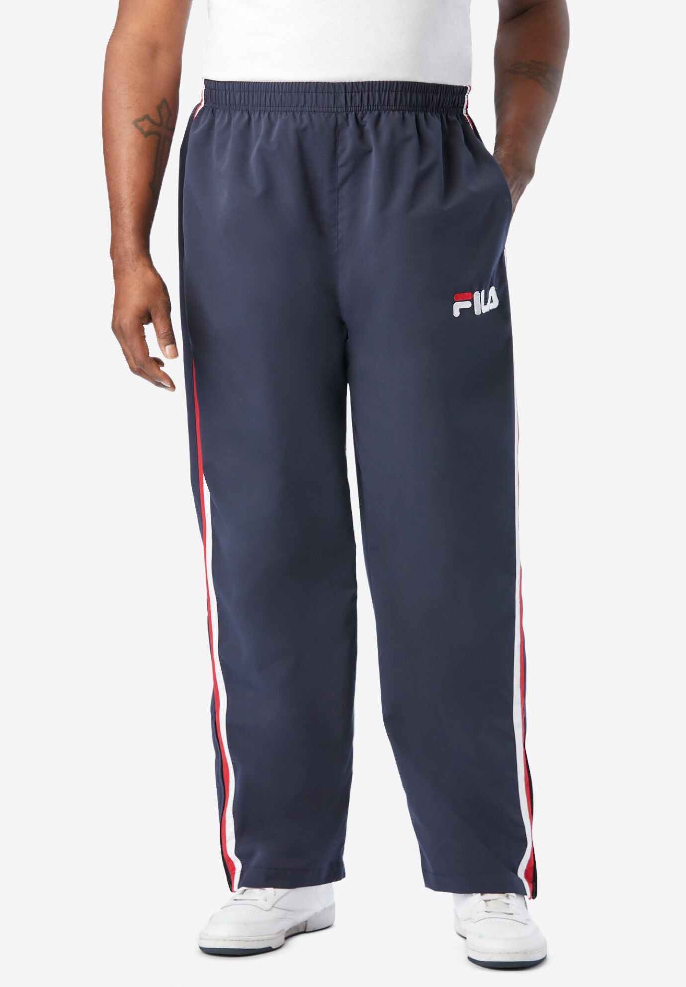 Fila side on sale stripe pants