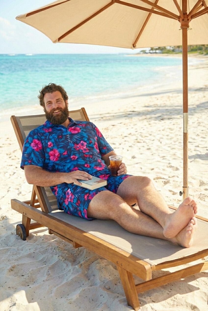 8 inches Swim Trunks with Super Stretch Liner, BLUE EXOTIC FLORAL, alternate image number 2