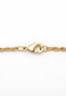 Gold Tone Wrapped Cross Pendant 24" Chain, , on-hover image number null