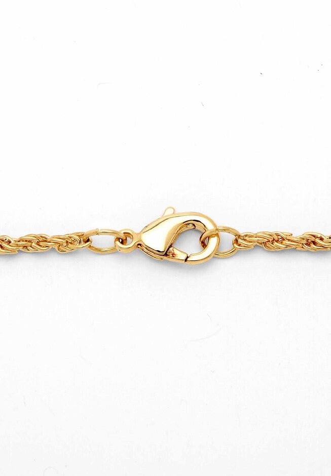 Gold Tone Wrapped Cross Pendant 24 inches Chain, , on-hover image number null