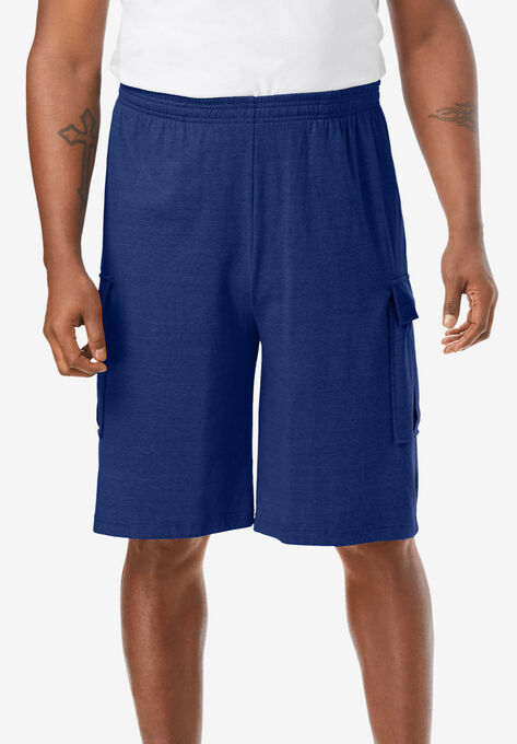 Lightweight Jersey Cargo Shorts, SEA BLUE, hi-res image number null