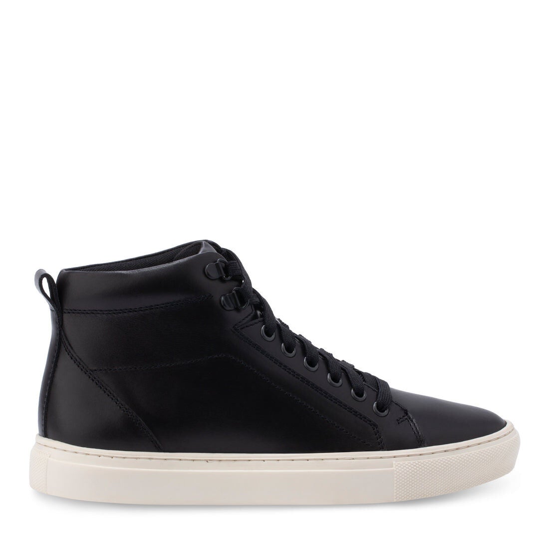 Wellington Leather High Top Sneaker, BLACK, alternate image number 2