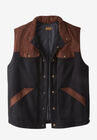 BOULDER CREEK™ PLAID MULTI-POCKET VEST, BLACK, hi-res image number null