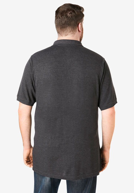 Longer-Length Shrink-Less™ Piqué Polo Shirt, , on-hover image number null