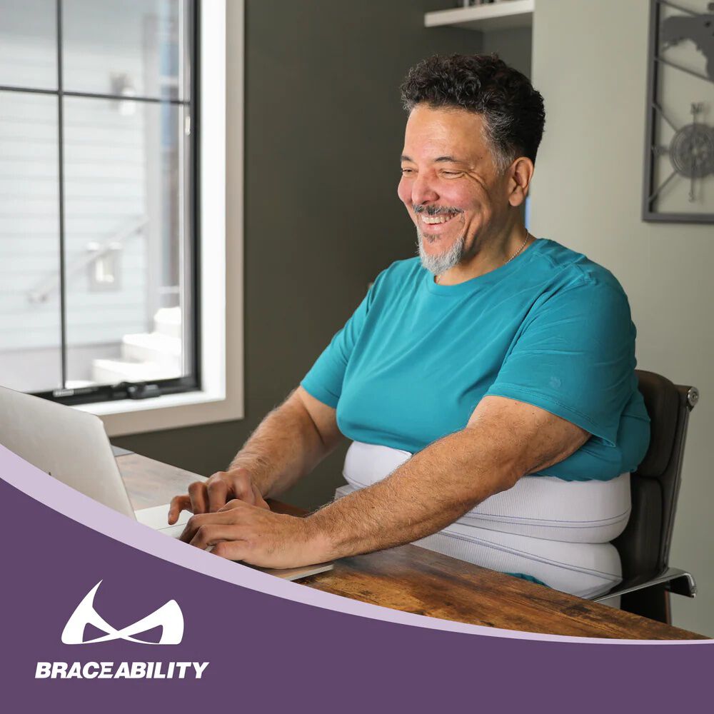 Bariatric Surgery Abdominal Binder 9 Inch, WHITE, alternate image number 2