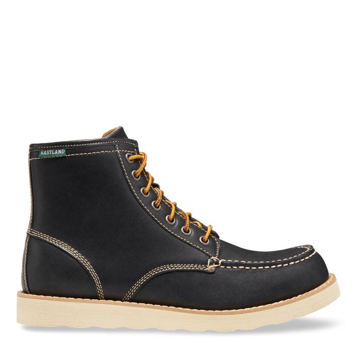 Lumber Up Leather Moc Toe Boot, NAVY, alternate image number 2