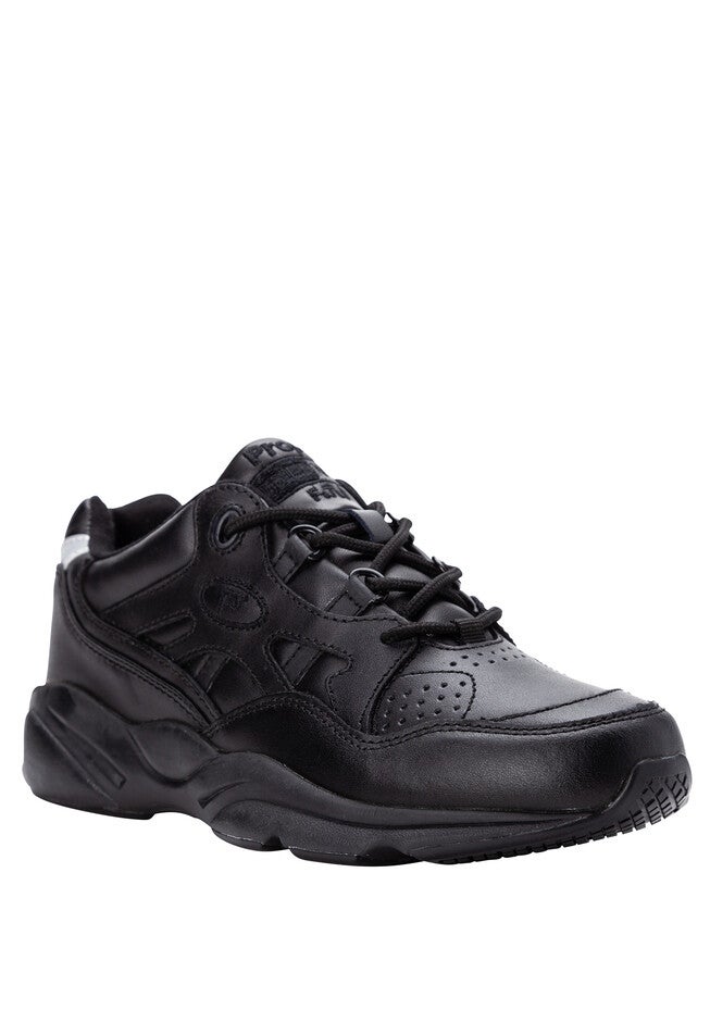 Men's Stark Slip-Resistant Work Shoes, BLACK, hi-res image number 0