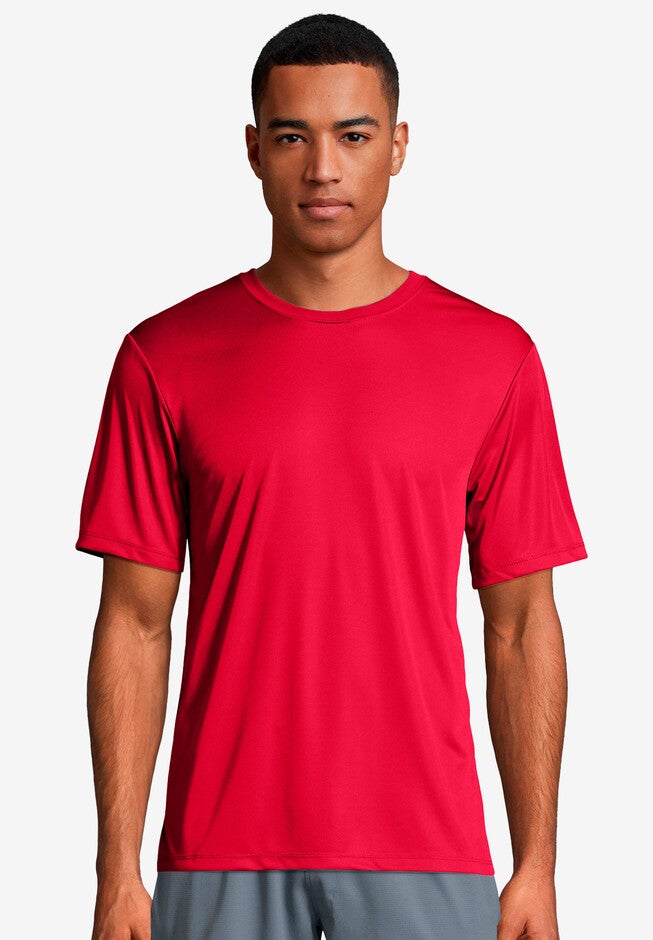 Hanes® Cool DRI® Tagless® T-Shirt, DEEP RED, hi-res image number 0