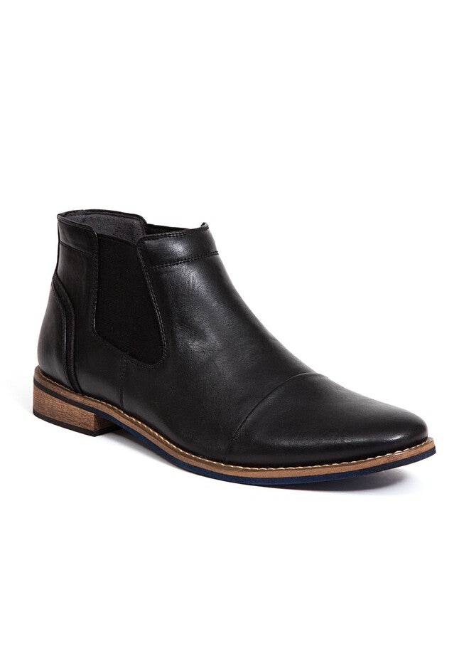 Deer Stags® Argos Cap-Toe Boots, BLACK, hi-res image number null