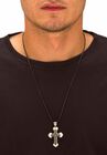 Stainless Steel Lord's Prayer Cross Pendant, , alternate image number null
