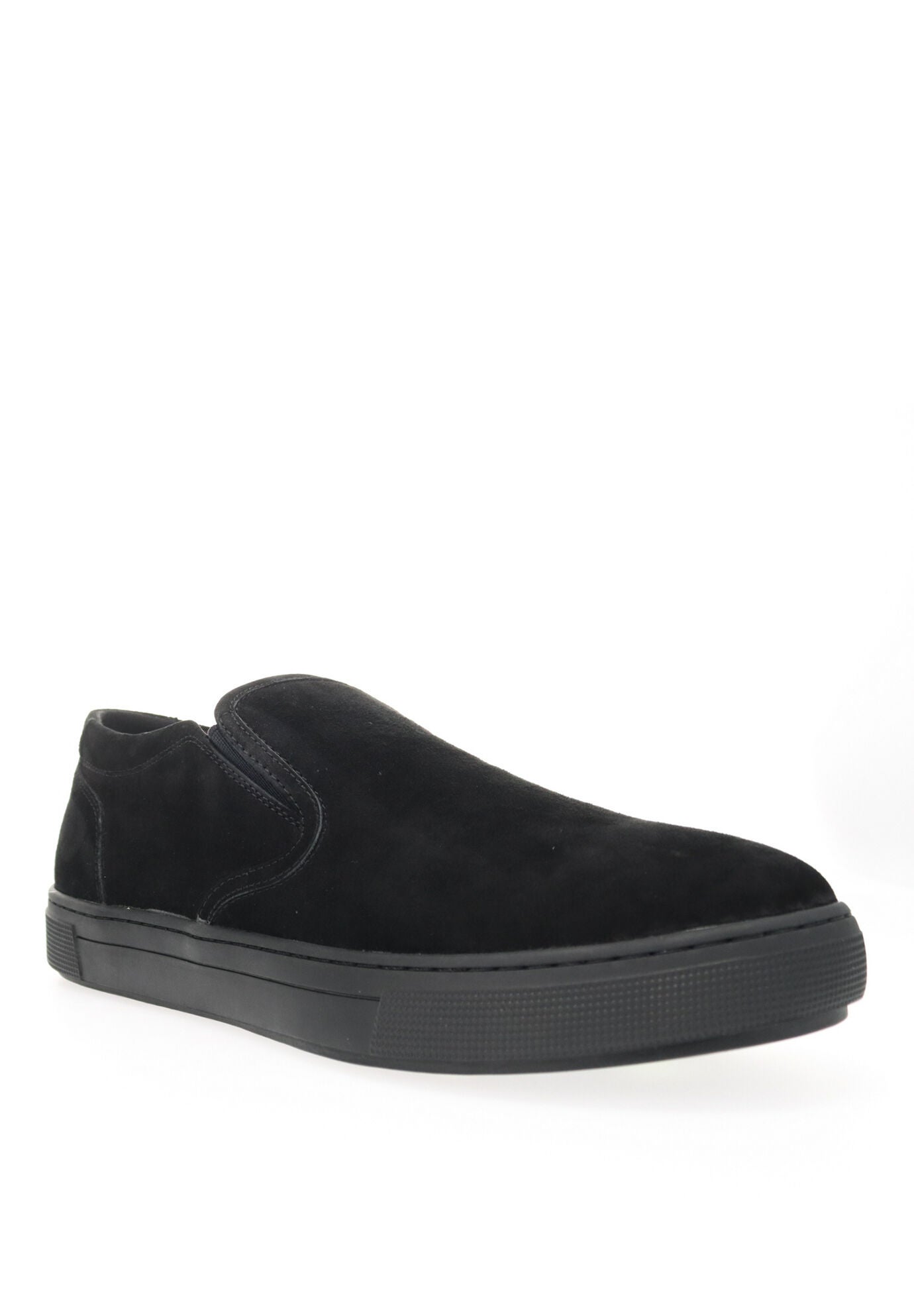 Propet Kip Men'S Suede Slip On Sneakers Shoes, BLACK, hi-res image number 0