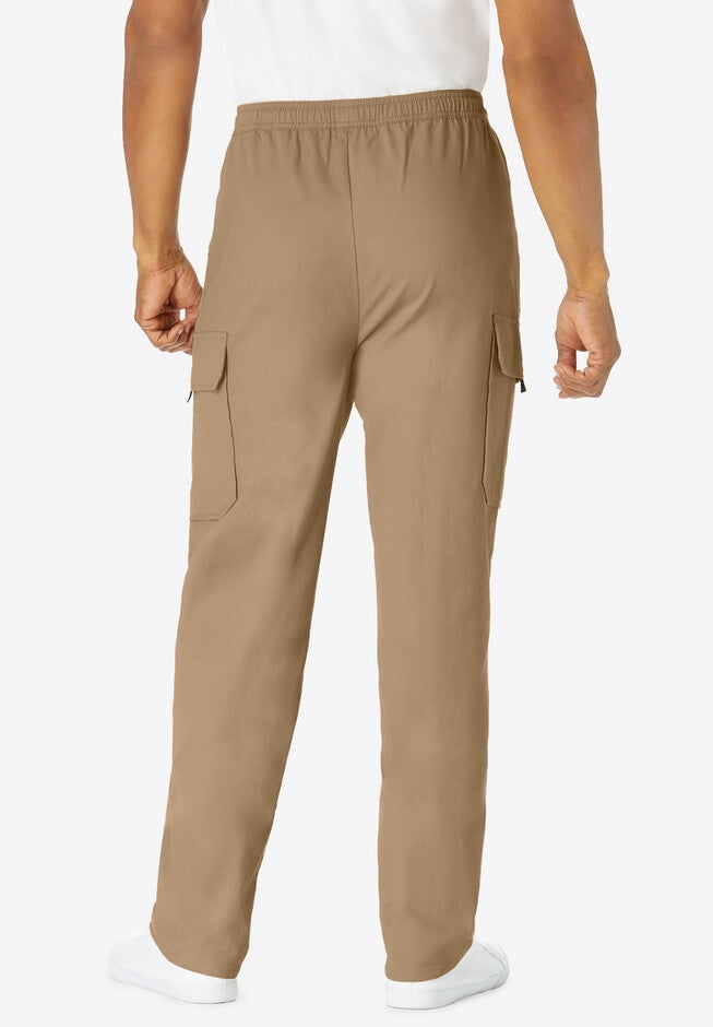 Full Elastic Waist Cargo Pants, , on-hover image number null