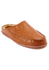 Fur-Lined Clog Slippers, CHESTNUT, hi-res image number null