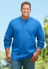 Waffle-Knit Thermal Henley Tee, , alternate image number null