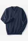 Lightweight V-Neck Sweater, NAVY, hi-res image number 0