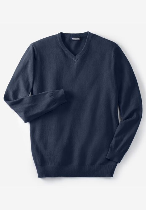 Lightweight V-Neck Sweater, NAVY, hi-res image number null