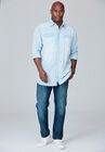 Long-Sleeve Denim Western Shirt, , alternate image number null