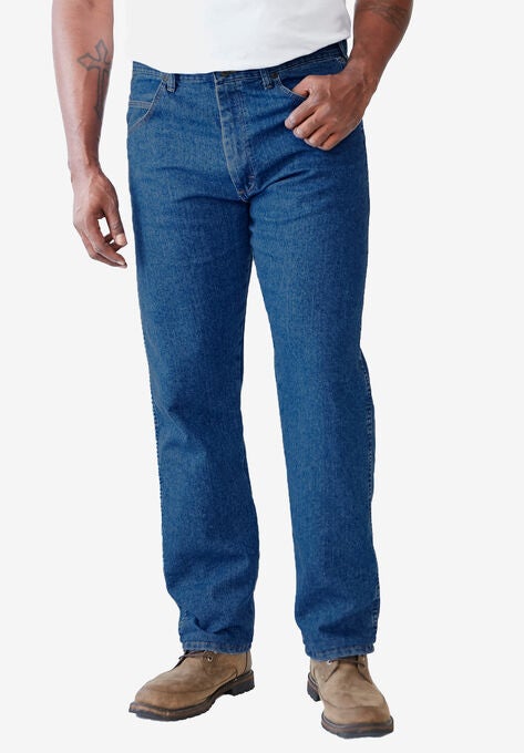Wrangler® Relaxed Fit Stretch Jeans, STONEWASH, hi-res image number null