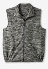 Explorer Plush Fleece Zip Vest, CHARCOAL MARL, hi-res image number null