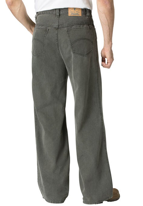 LIBERTY BLUES™ SIDE-ELASTIC WIDE LEG 5 POCKET JEANS, , on-hover image number null