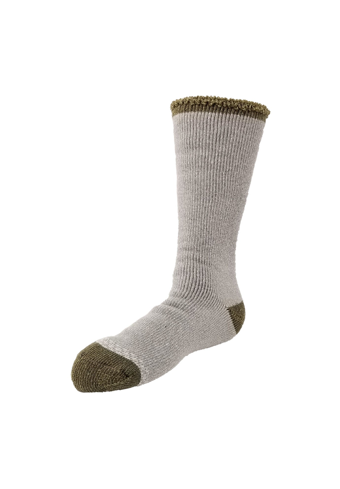 Mens Solid Color Thermal Sock 2.7 Tog Thermal Sock, LIGHT GREY, hi-res image number 0