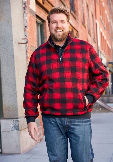 Quarter Zip Sweater Fleece, , alternate image number null