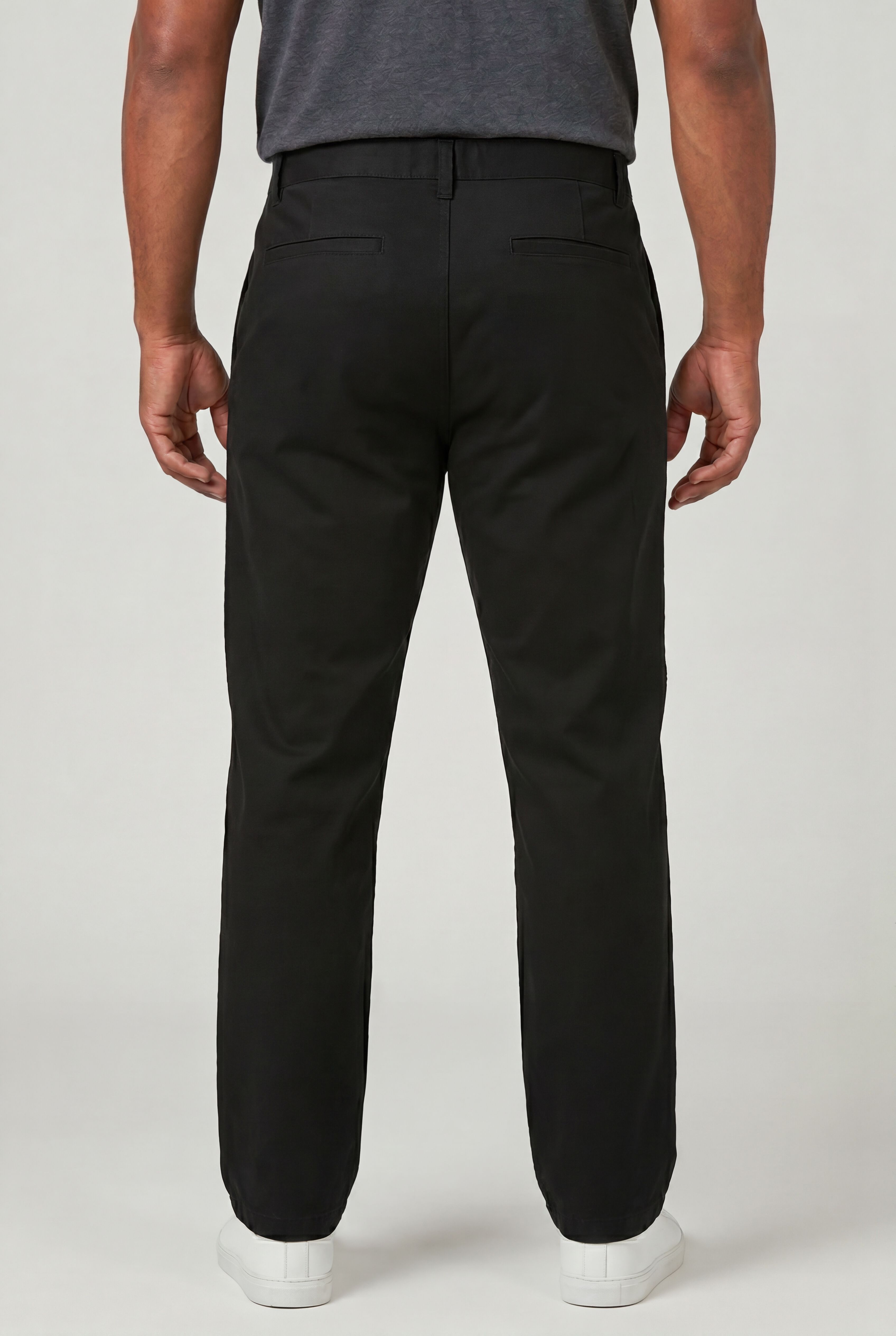Everyday Stretch Performance Chino Pants, BLACK, alternate image number 2