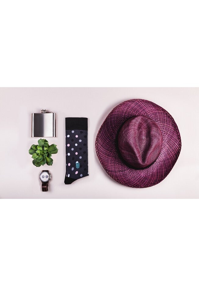 The Pink Danny (Pink Polka Dots) Socks, , alternate image number 4