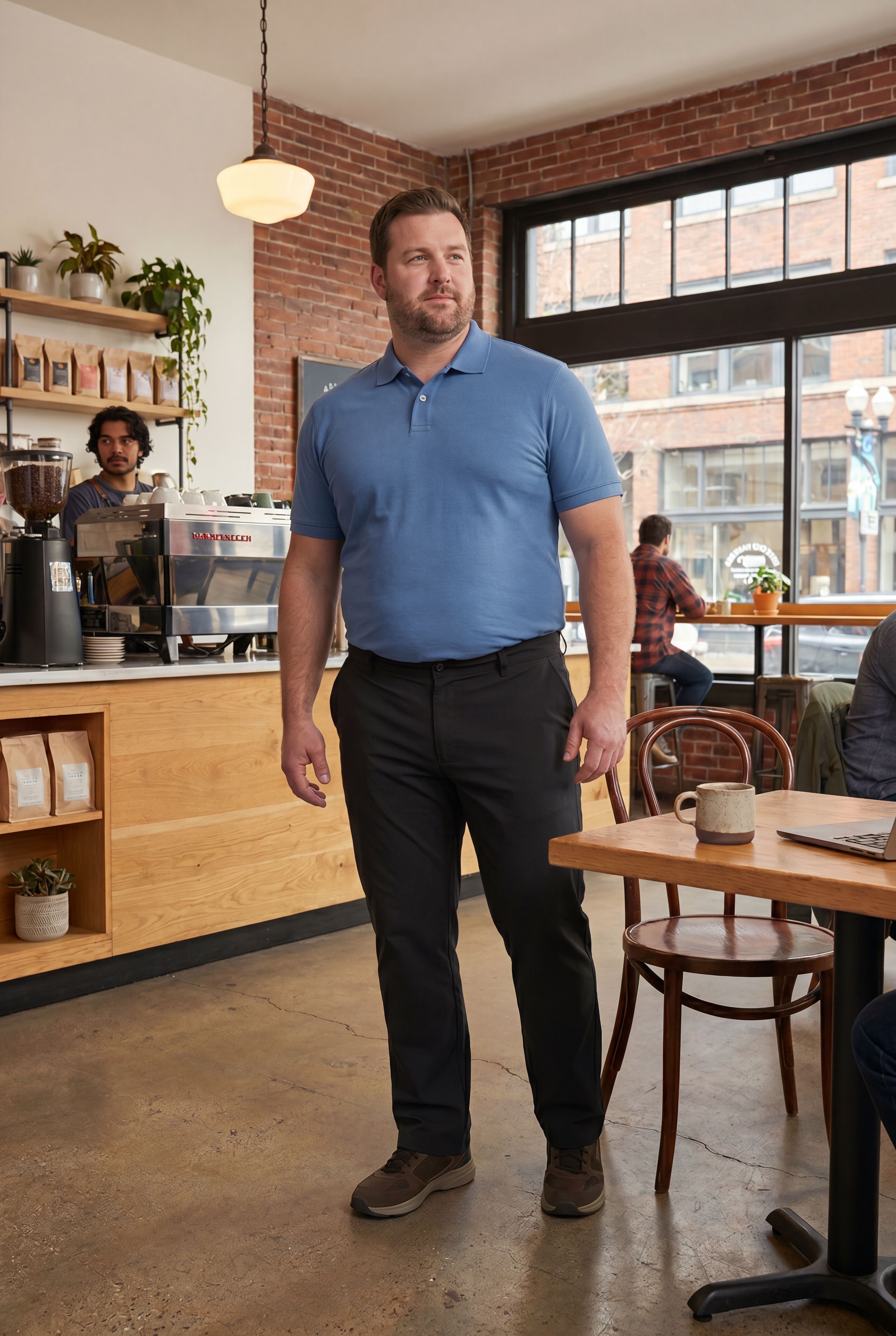 Everyday Stretch Performance Chino Pants, BLACK, alternate image number 3
