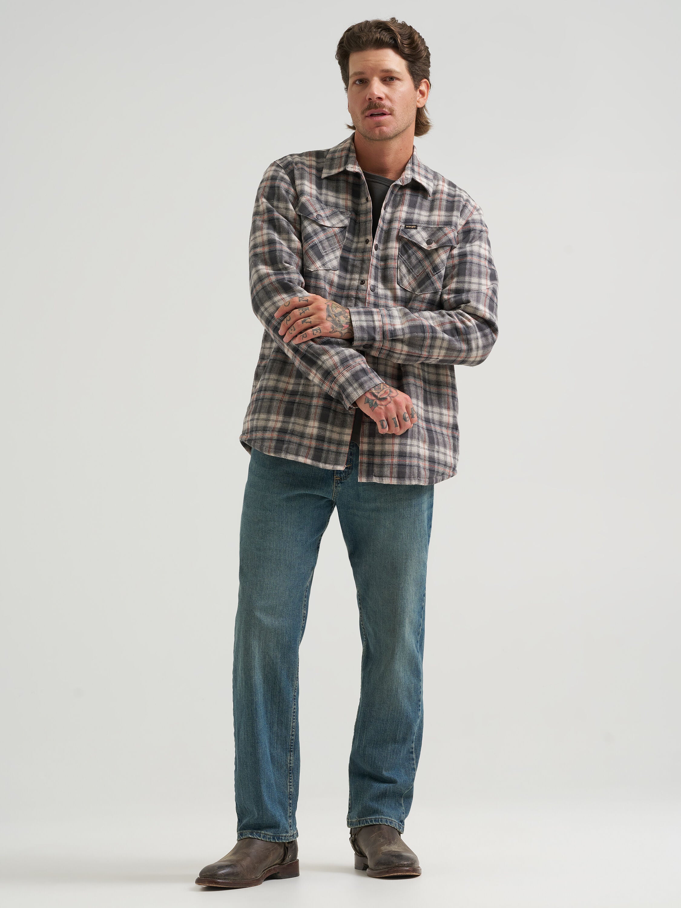 Wrangler Red Kabel Relaxed Fit Jean, GREY TINT, alternate image number 5