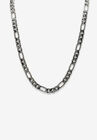 Black Figaro-Link Necklace , BLACK, hi-res image number 0