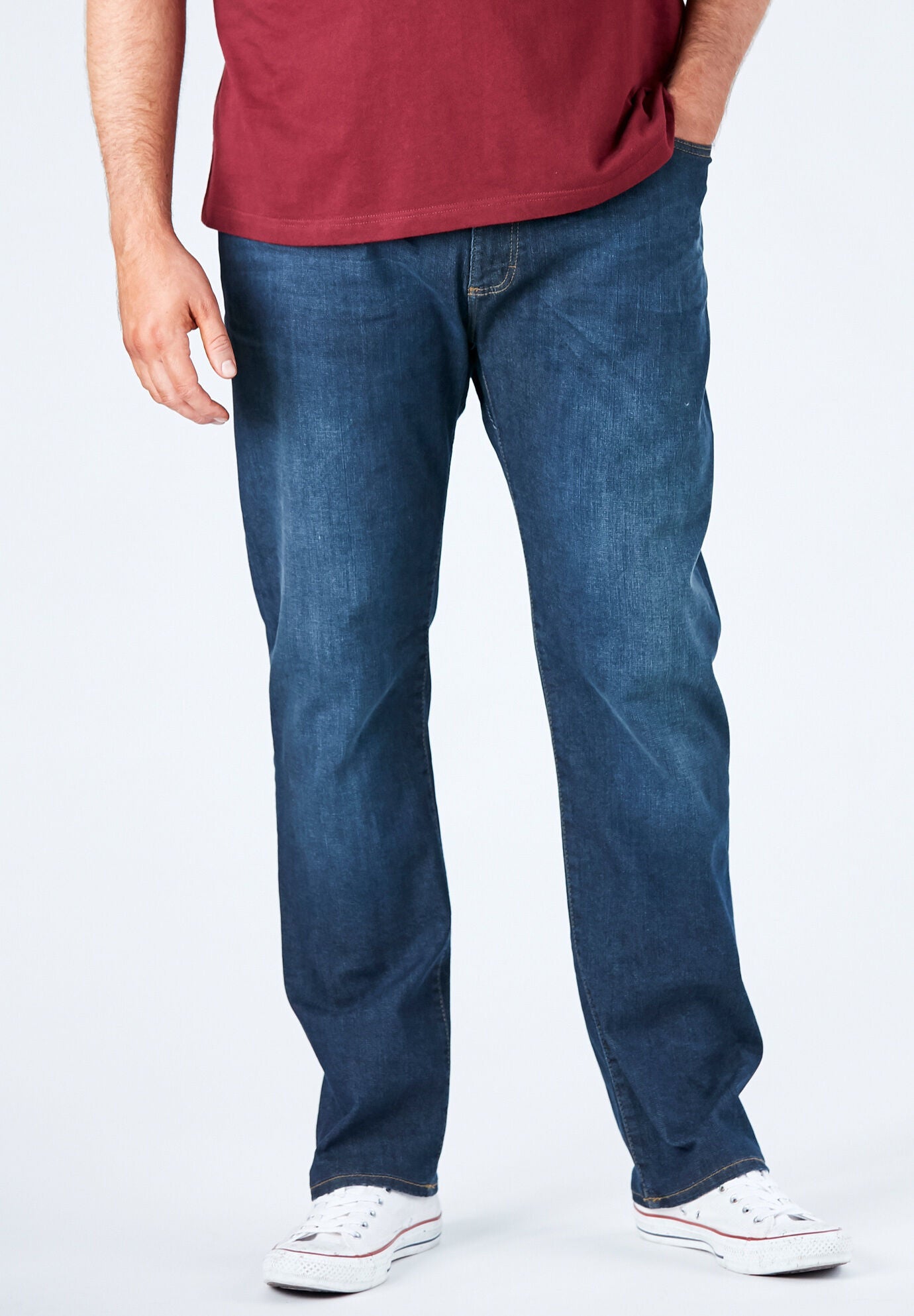 Lee&reg; Extreme Motion Athletic Fit Jeans, BLUE STRIKE, hi-res image number 0