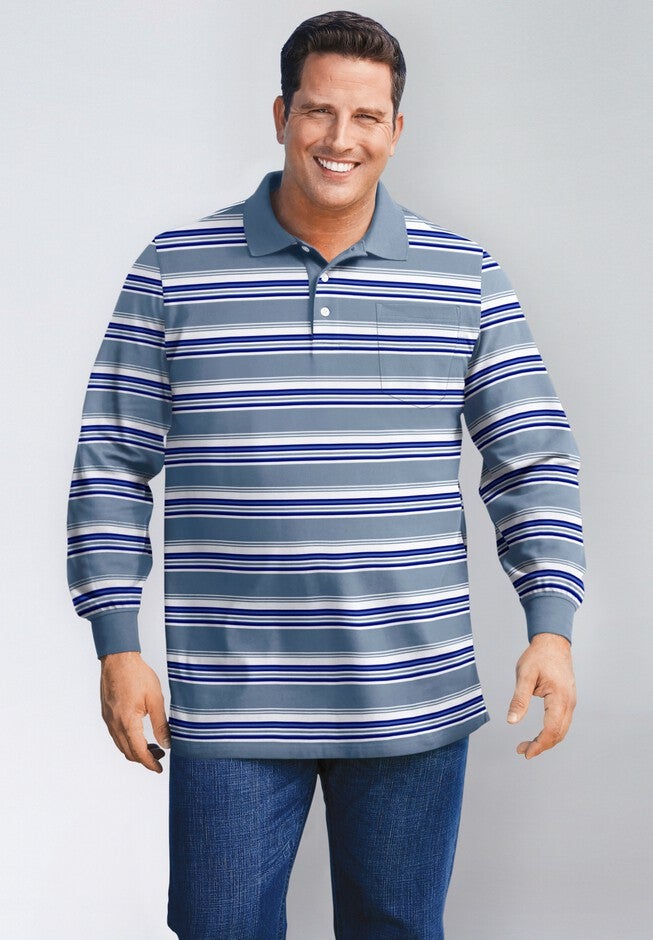 Liberty Blues® Long-Sleeve Polo Shirt, , alternate image number null