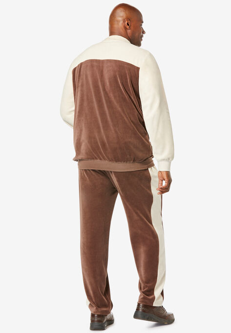 Colorblock Velour Tracksuit, , on-hover image number null