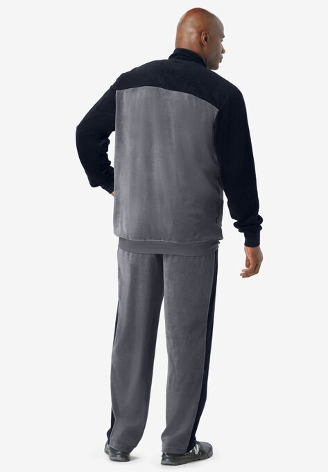 Colorblock Velour Tracksuit, , on-hover image number null
