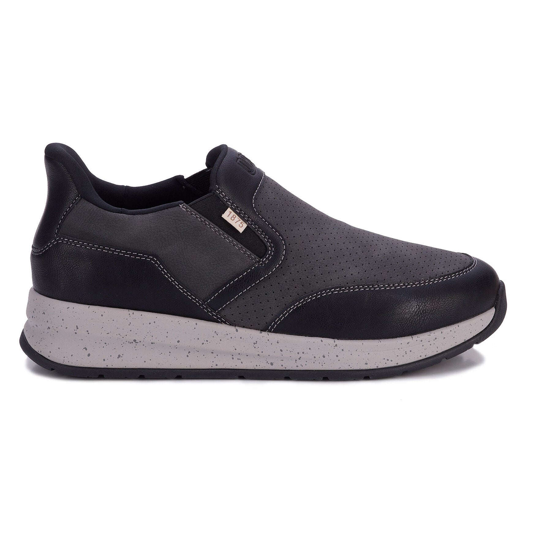 Caleb Twin Gore Loafer, BLACK, alternate image number 2