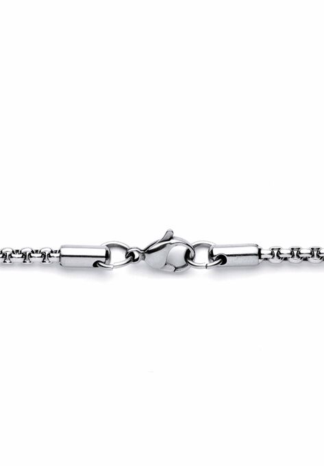 Stainless Steel Cross Pendant with 24" Chain, , on-hover image number null