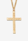 Gold Filled Lord's Prayer Cross Pendant with 24" Chain, GOLD, hi-res image number null