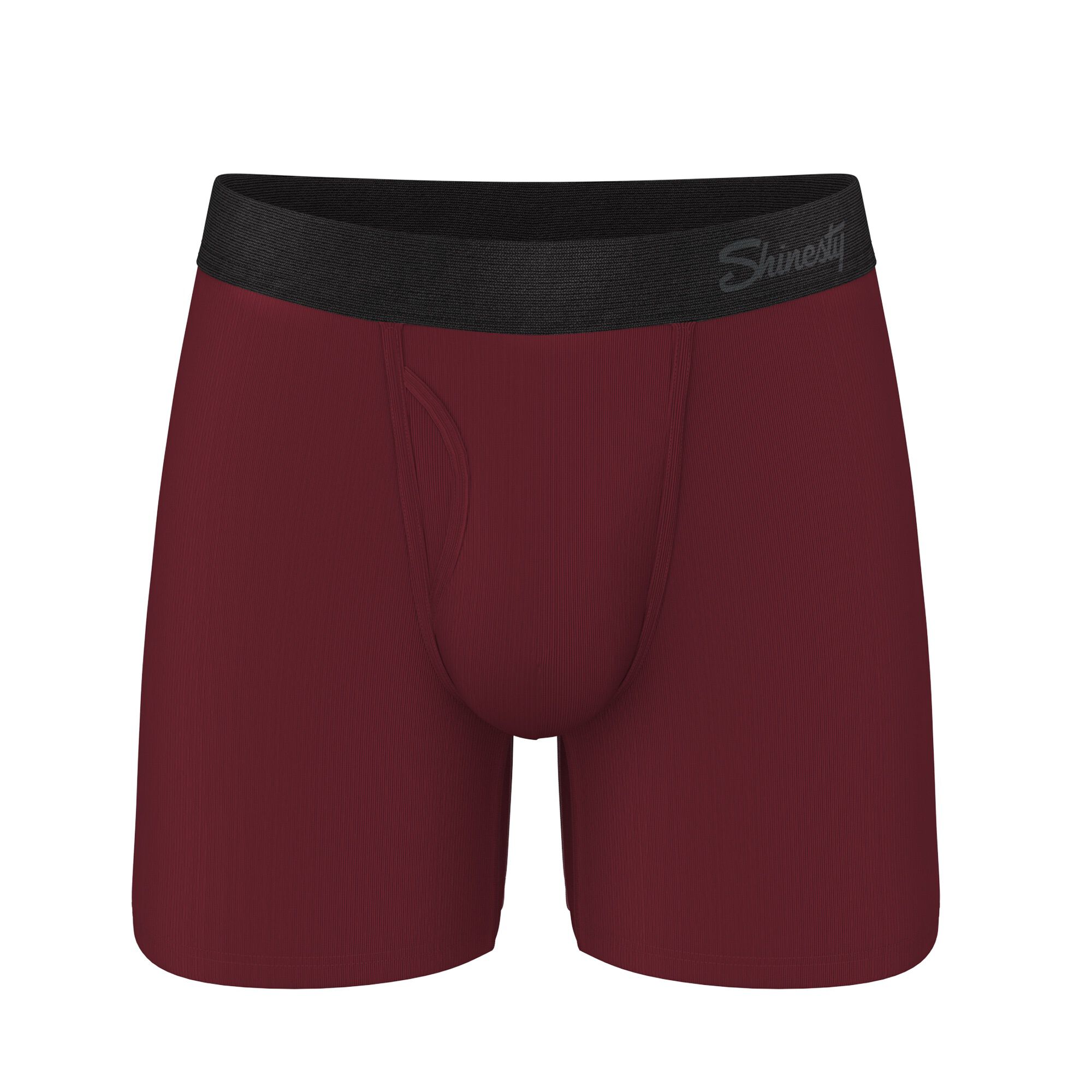 The Sommelier Burgundy Ball Hammock Pouch Underwear With Fly, RED, hi-res image number 0
