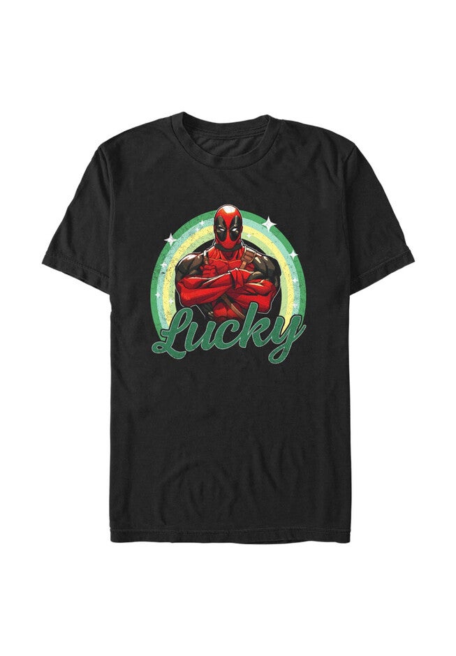 Lucky Deadpool Tops & Tees, BLACK, hi-res image number 0
