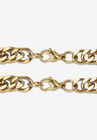Men'S 2 Piece Curb-Link Gold Ion-Plated Stainless Steel Set (8Mm) 24" & 9" Lengths, , on-hover image number null
